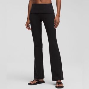 lululemon athletica groove Nulu fold-over flare leggings